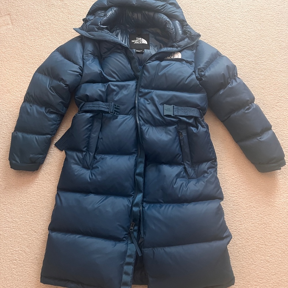 The North Face Nuptse Belted Long Parka